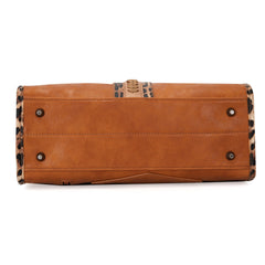 WG83G-8260  Wrangler Whipstitch Tote/Crossbody -Brown