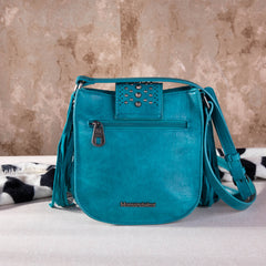 MW1249-8360 Montana West Tooled Collection Concealed Carry Crossbody - Turquoise