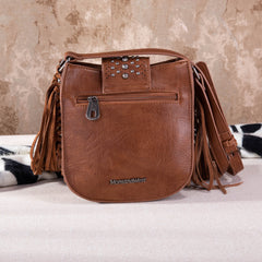 MW1249-8360 Montana West Tooled Collection Concealed Carry Crossbody - Brown