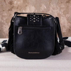 MW1249-8360 Montana West Tooled Collection Concealed Carry Crossbody - Black