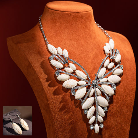 WJ-1003  Rustic Courture   Jewelry Sets Bohemian Pendant Necklace Earrings