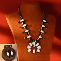 WJ-1021  Rustic Couture  Bohemian Jewelry Sets Pendant Necklace Earrings