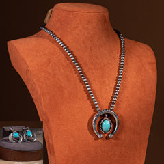 WJ-1024  Rustic Couture  Bohemian Jewelry Sets Pendant Necklace Earrings