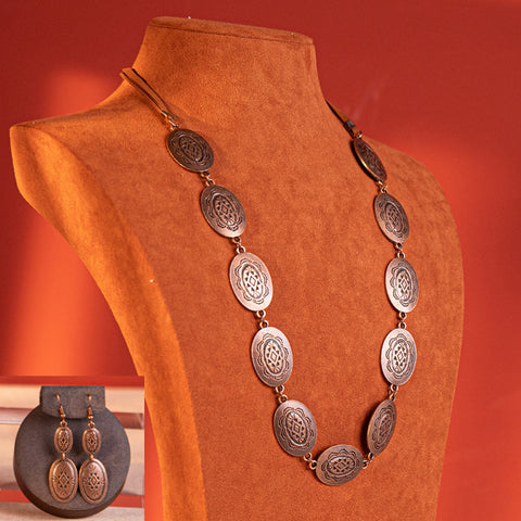 WNS-1022  Wrangler  Jewelry Sets Bohemian Pendant Necklace Earrings