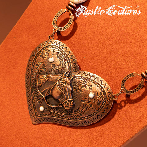 WNS-1029  Wrangler  Jewelry Sets Bohemian Pendant Necklace Earrings