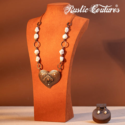 WNS-1029  Wrangler  Jewelry Sets Bohemian Pendant Necklace Earrings