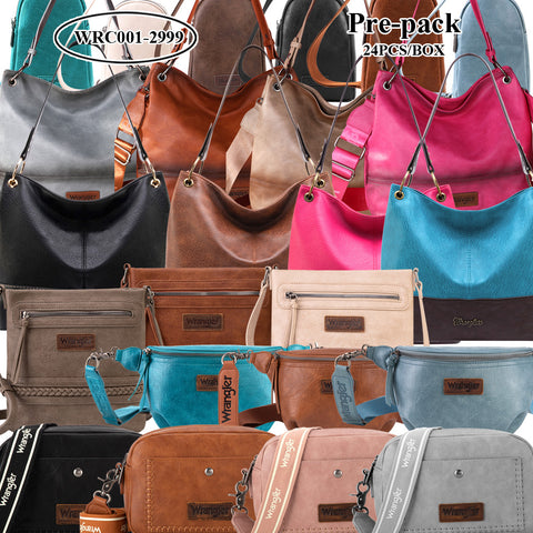 WRC001   Wrangler Handbag & Crossbody  Pre-pack (24Pcs/Case)