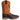 PLT-103607 Western Men's Cracked Leather Embroidered Square Toe Cowboy Full Grain Leather Boots