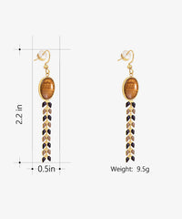 Wrangler Demeter’s Orb Onyx Earrings Brown