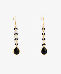 Wrangler Demeter’s Tear Onyx Earrings Black
