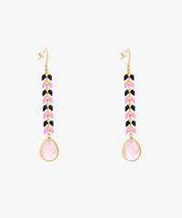Wrangler Demeter’s Tear Onyx Earrings pink