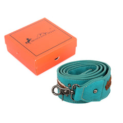 PST-1007  Montana West Western Guitar Style Embroidered Feathers Crossbody Strap