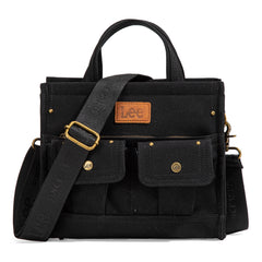 LEE53-001   LEE  Waxed Canvas Tote/Crossbody