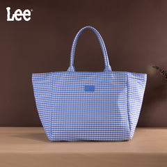 LEE64-001  LEE Plaid Cotton Tote/ Extra Large Tote