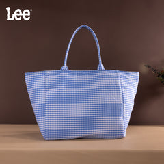 LEE64-001  LEE Plaid Cotton Tote/ Extra Large Tote