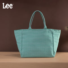 LEE64-001  LEE Plaid Cotton Tote/ Extra Large Tote