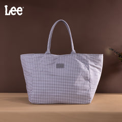 LEE64-001  LEE Plaid Cotton Tote/ Extra Large Tote