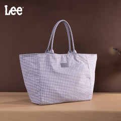 LEE64-001  LEE Plaid Cotton Tote/ Extra Large Tote