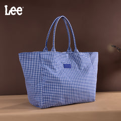 LEE64-001  LEE Plaid Cotton Tote/ Extra Large Tote