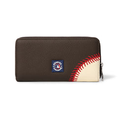 MLB-SD112   MLB San Diego Padres Zip Wallet Baseball Stitch Detail