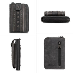 PHD-2012  American Bling Daisy Conchos  Phone Wallet/Crossbody