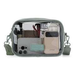 WG229-603  Wrangler Clear Crossbody Bag/Stadium Bag - Green