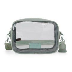 WG229-603  Wrangler Clear Crossbody Bag/Stadium Bag - Green