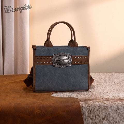 WG250-81202JN  Wrangler Buckle Tote/Crossbody -Jean