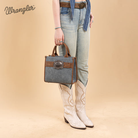 WG250-81202JN  Wrangler Buckle Tote/Crossbody -Jean