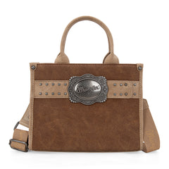 WG250-81202BR    Wrangler Buckle Tote/Crossbody -Brown