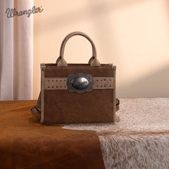 WG250-81202BR    Wrangler Buckle Tote/Crossbody -Brown