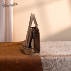 WG250-81202BR    Wrangler Buckle Tote/Crossbody -Brown