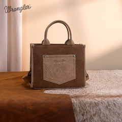 WG250-81202BR    Wrangler Buckle Tote/Crossbody -Brown
