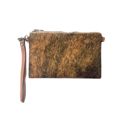 RLH-002 Montana West Hair-On Cowhide Leather Clutch/Crossbody