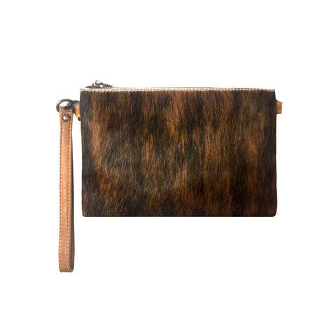 RLH-005 Montana West Hair-On Cowhide Leather Clutch/Crossbody