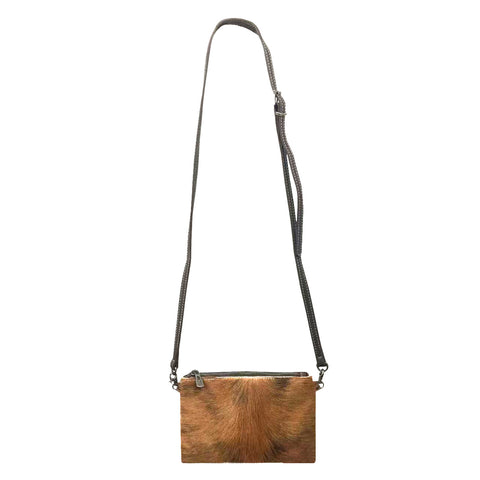 RLH-005 Montana West Hair-On Cowhide Leather Clutch/Crossbody