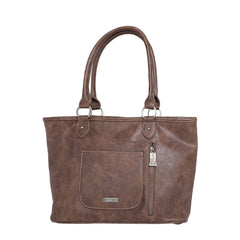 TR117G-8317 Trinity Ranch Hair-On Leather Collection Concealed Carry Wide Tote