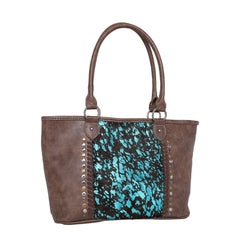 TR117G-8317 Trinity Ranch Hair-On Leather Collection Concealed Carry Wide Tote