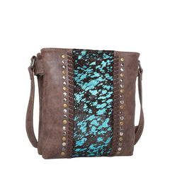 TR117G-9360 Trinity Ranch Hair-On Leather Collection Concealed Carry Crossbody