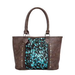 TR117G-8317 Trinity Ranch Hair-On Leather Collection Concealed Carry Wide Tote