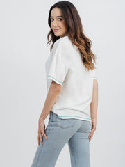 American Bling Women Mineral Wash ''Dreamer'' Graphic Short Sleeve Relaxed Fit Tee AB-T2005 （Prepack 6 Pcs）