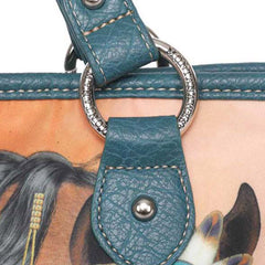MW1022G-8113  Montana West Horse Print Concealed Carry Tote