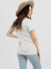 Women's Mineral Wash “Serape” Graphic Short Sleeve Tee DL-T016