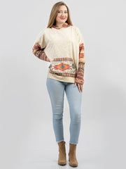 American Bling Women Aztec Graphic Hoodie AB-H1002