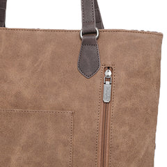WG28-G8317 Wrangler Fringe and Studs Concealed Carry Western Tote（Wrangler by Montana West）