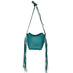 RLC-L155 Montana West Real Leather Fringe Crossbody Bag