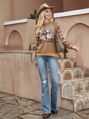 American Bling Women Wild Heart Style Sweatshirt AB-H2001 (Prepack 7 Pcs)