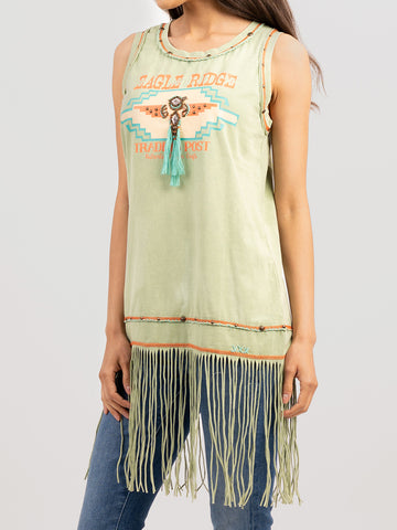 Delila Women Eagle Ridge Graphic Sleeveless Tee DL-T014