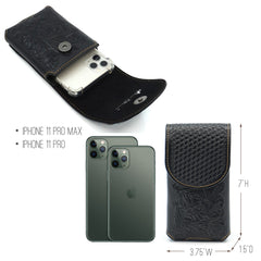 RLP-015 Montana West Genuine Leather Belt Loop Holster Cell Phone Case
