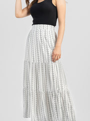 American Bling Women Floral Print Layered Skirt AB-SK1056（Prepack 6 Pcs）